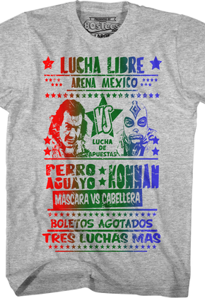 Perro Aguayo vs Konnan Luchador T-Shirt