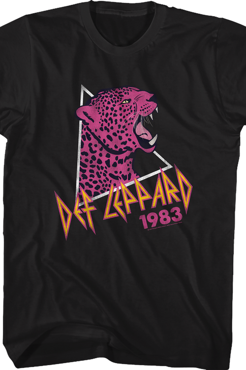 Pink Leopard 1983 Def Leppard T-Shirt