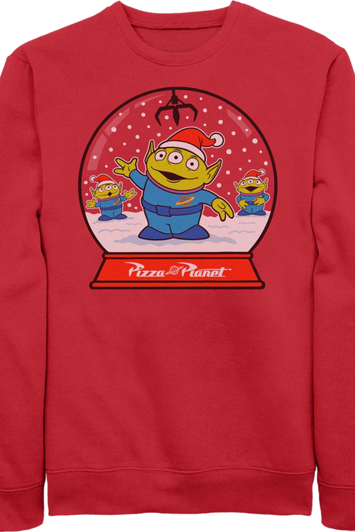 Pizza Planet Snow Globe Toy Story Sweatshirt