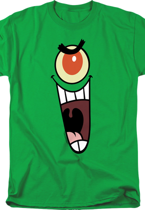 Plankton Face SpongeBob SquarePants T-Shirt