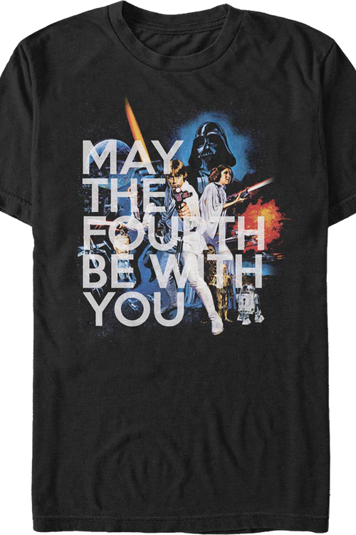 Poster Art May The Fourth Be With You Star Wars T-Shirt