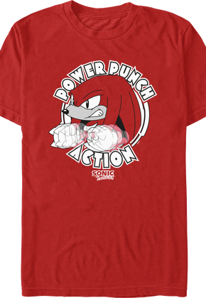 Power Punch Action Sonic The Hedgehog T-Shirt