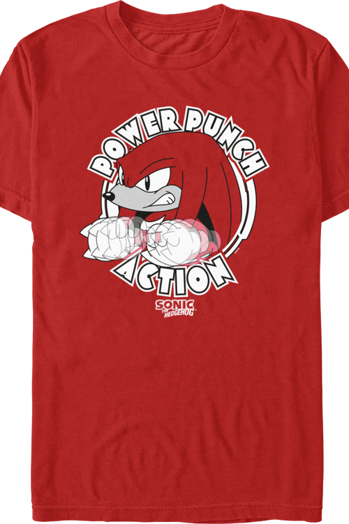 Power Punch Action Sonic The Hedgehog T-Shirt