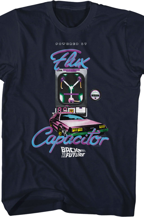 Retro Powered By Flux Capacitor Back To The Future T-Shirt