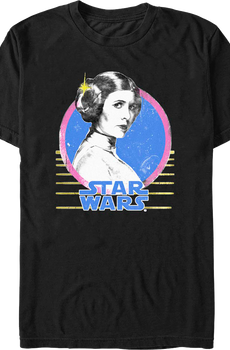 Princess Leia Retro Circle Star Wars T-Shirt