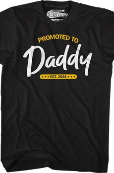 Promoted To Daddy Est. 2024 T-Shirt