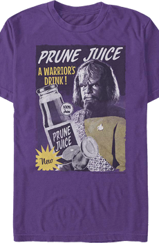 Prune Juice A Warrior's Drink Star Trek The Next Generation T-Shirt