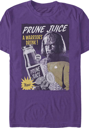 Prune Juice A Warrior's Drink Star Trek The Next Generation T-Shirt