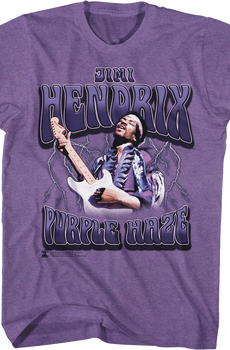 Purple Haze Lightning Jimi Hendrix T-Shirt