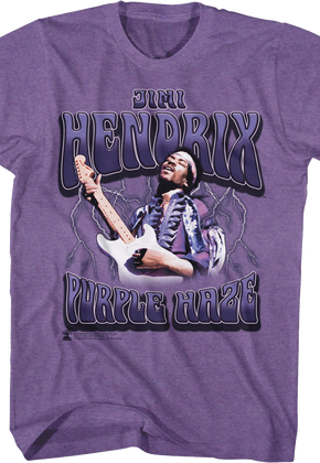 Purple Haze Lightning Jimi Hendrix T-Shirt