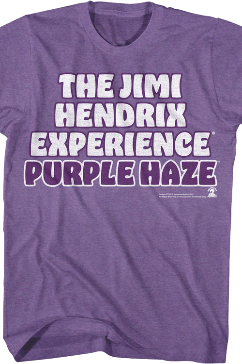 Purple Haze The Jimi Hendrix Experience T-Shirt