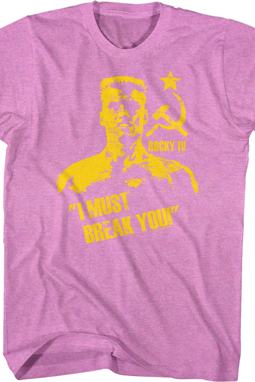 Purple Ivan Drago Rocky T-Shirt