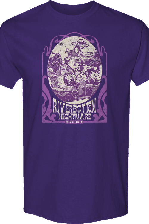 Purple Riverbottom Nightmare Band Emmet Otter T-Shirt