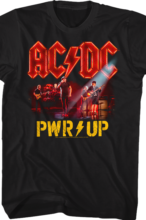 PWR UP Band Photo ACDC Shirt