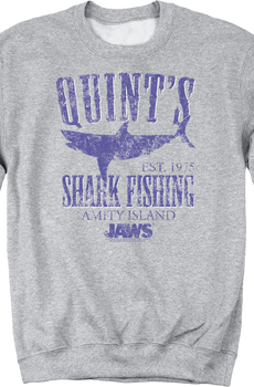 Quint's Shark Fishing Jaws Sweatshirt