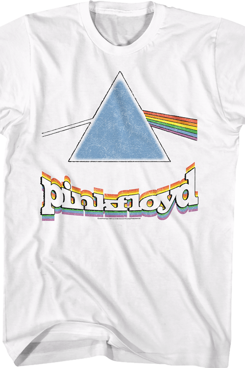 Rainbow Prism Dark Side of the Moon Pink Floyd T-Shirt