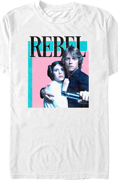 Rebel Princess Leia Luke Skywalker Star Wars T-Shirt