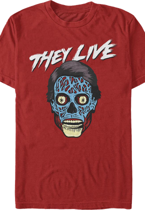 Red Alien They Live T-Shirt