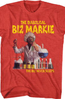Red Biz Never Sleeps Biz Markie T-Shirt