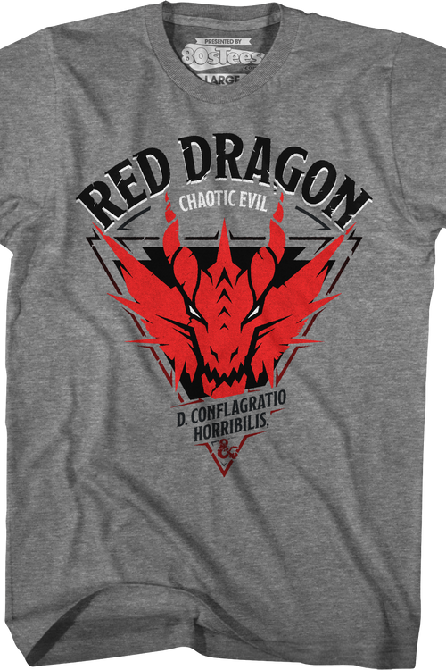 Red Dragon D. Confligratio Horribilis Dungeons & Dragons T-Shirt