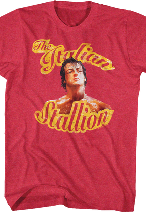 Red Italian Stallion Rocky T-Shirt