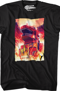 Red Ranger Dinozord Mighty Morphin Power Rangers T-Shirt