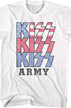 Red White Blue KISS Army T-Shirt