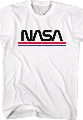 Red White Blue Logo NASA T-Shirt