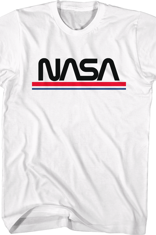 Red White Blue Logo NASA T-Shirt