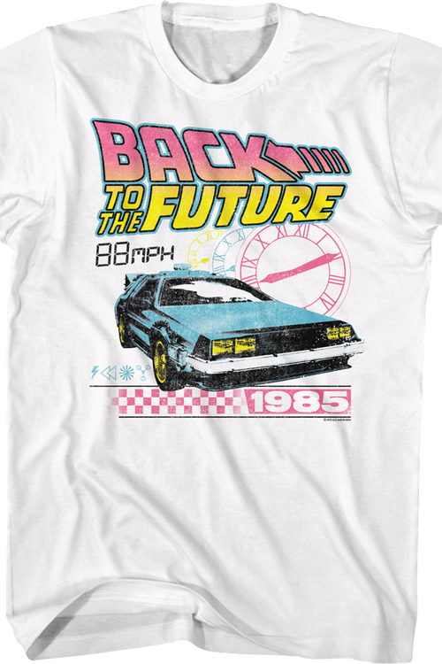 Retro Clocks Back To The Future T-Shirt