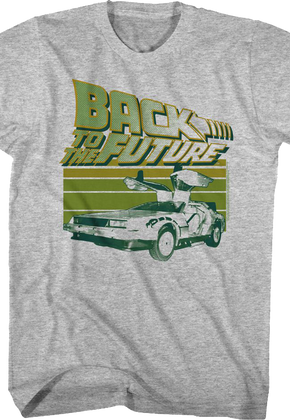 Retro Time Traveling DeLorean Back To The Future T-Shirt