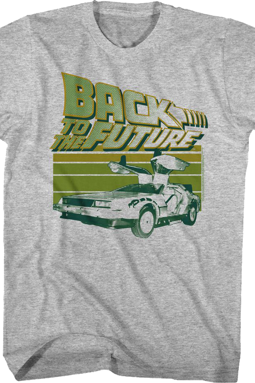 Retro Time Traveling DeLorean Back To The Future T-Shirt