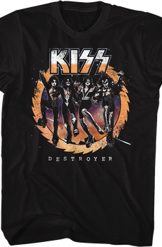 Retro Destroyer Front & Back KISS T-Shirt