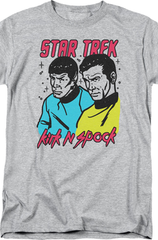 Retro Kirk N Spock Star Trek T-Shirt