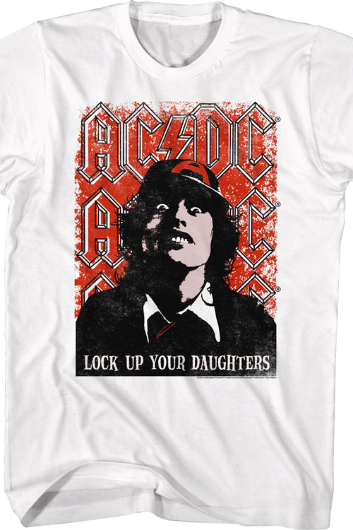 Retro Lock Up Your Daughters ACDC Shirt