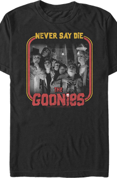 Retro Never Say Die Frame Goonies T-Shirt