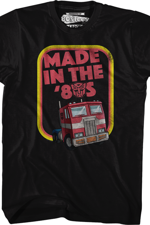 Retro Optimus Prime Made In The '80s Transformers T-Shirt