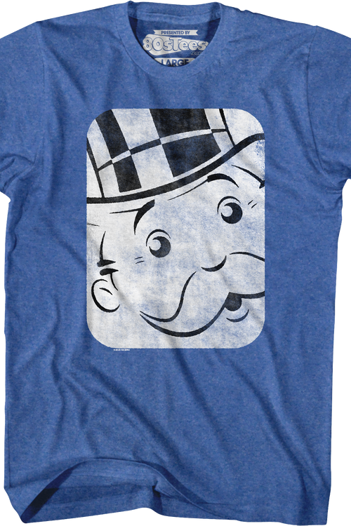 Rich Uncle Pennybags Head Shot Monopoly T-Shirt