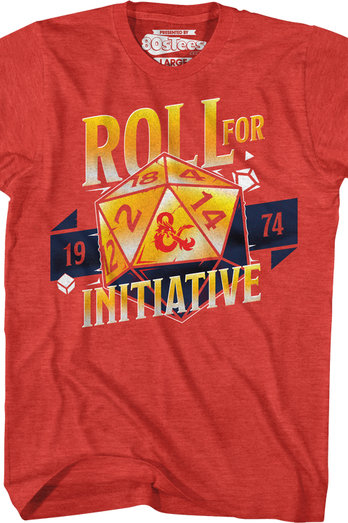 Roll For Initiative 1974 Dungeons & Dragons T-Shirt