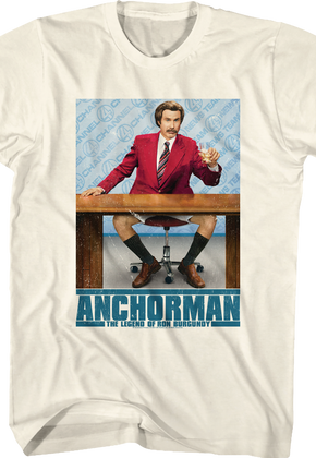 Ron Burgundy Poster Anchorman T-Shirt