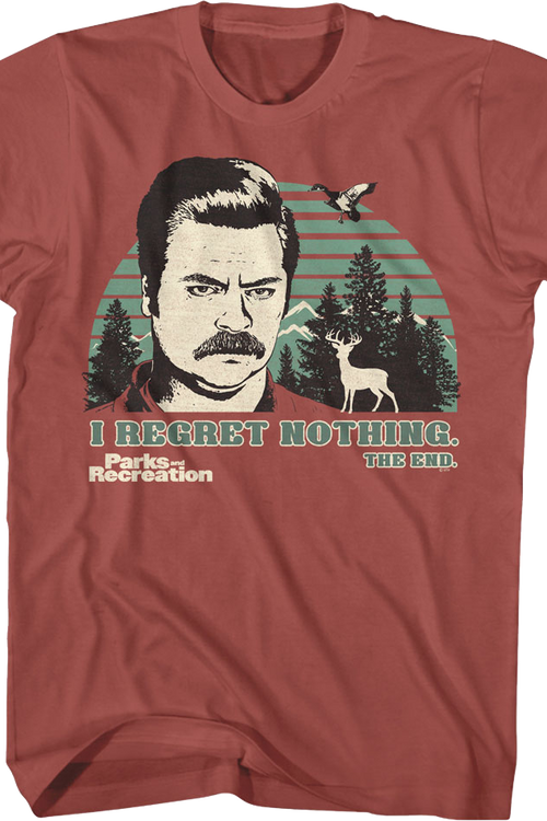 Ron Swanson I Regret Nothing Parks And Recreation T-Shirt