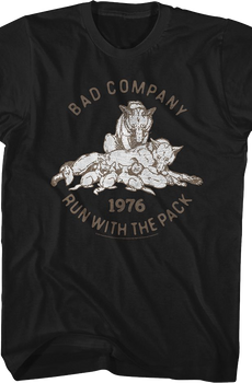 Run With The Pack 1976 Bad Company T-Shirt