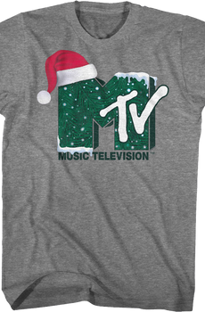 Santa Claus Hat Logo MTV Shirt