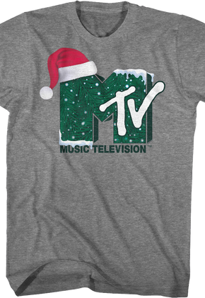 Santa Claus Hat Logo MTV Shirt