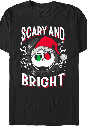 Scary And Bright Nightmare Before Christmas T-Shirt