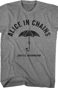 Seattle Umbrella Alice In Chains T-Shirt