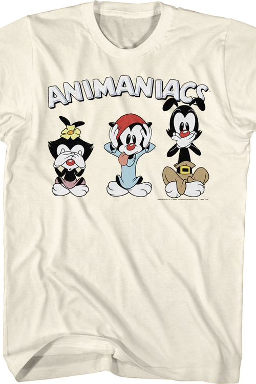 See No Evil Hear No Evil Speak No Evil Animaniacs T-Shirt