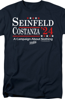 Seinfeld & Costanza '24 Campaign Poster Seinfeld T-Shirt