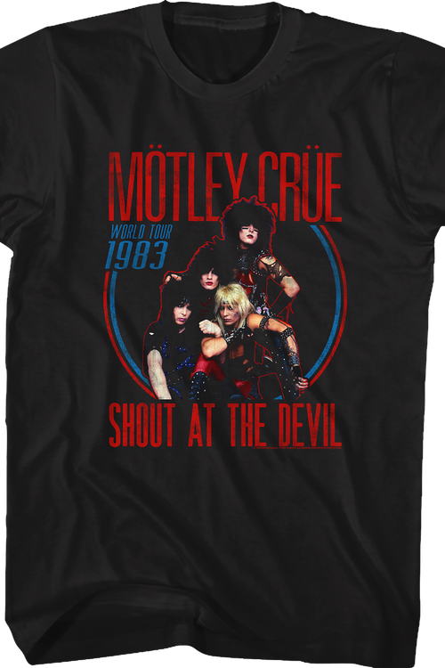 Shout At The Devil World Tour 1983 Motley Crue T-Shirt