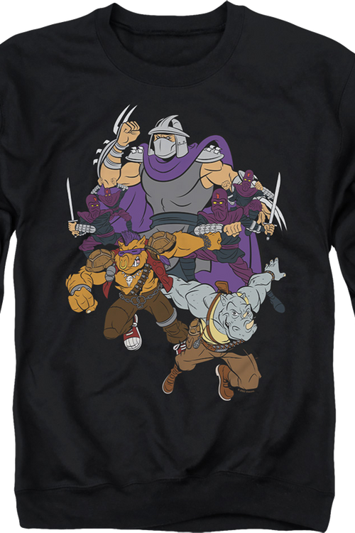 Shredder And Foot Clan Teenage Mutant Ninja Turtles Sweatshirt